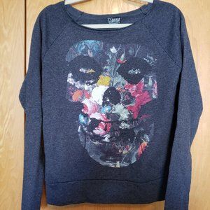 Misfits Floral Skull Logo Sweatshirt